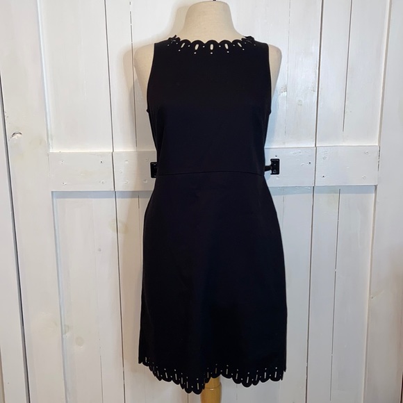 LOFT Dresses & Skirts - Loft Petites Black Laser Cut Sleeveless Dress